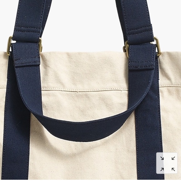 J. Crew CLASSIC Everyday Canvas Tote Bag - Picture 3 of 6